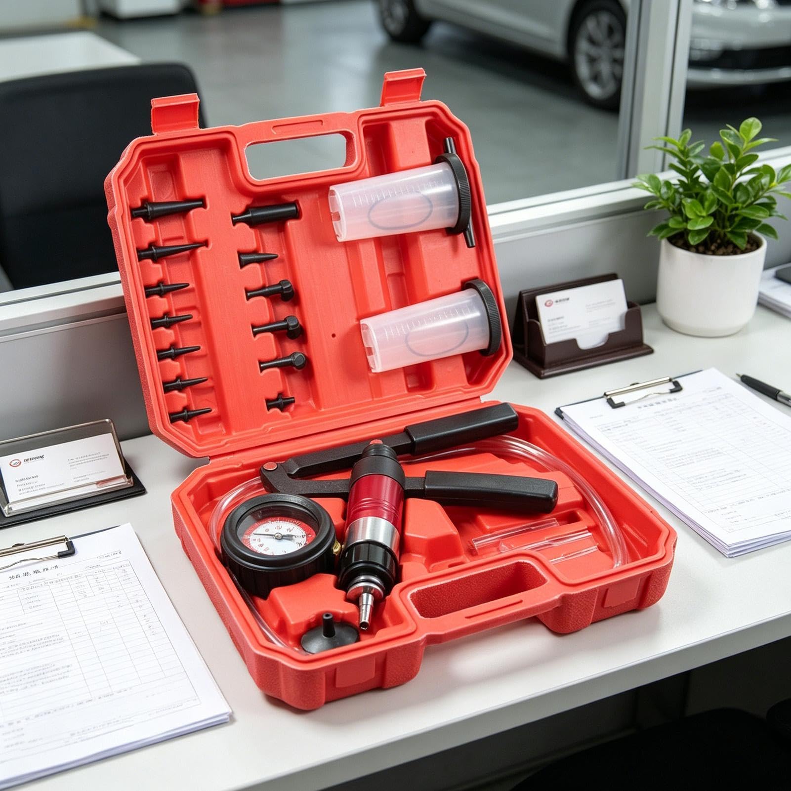 Pompe À Vide Manuelle Outil Universel Pour Moto Avec Adaptateurs Inclus | Pompe Manuelle De Purge De Frein À Vide Pour Voiture Moto Camion, Extraction Et Remplissage Du Liquide D'Entretien Du Syst