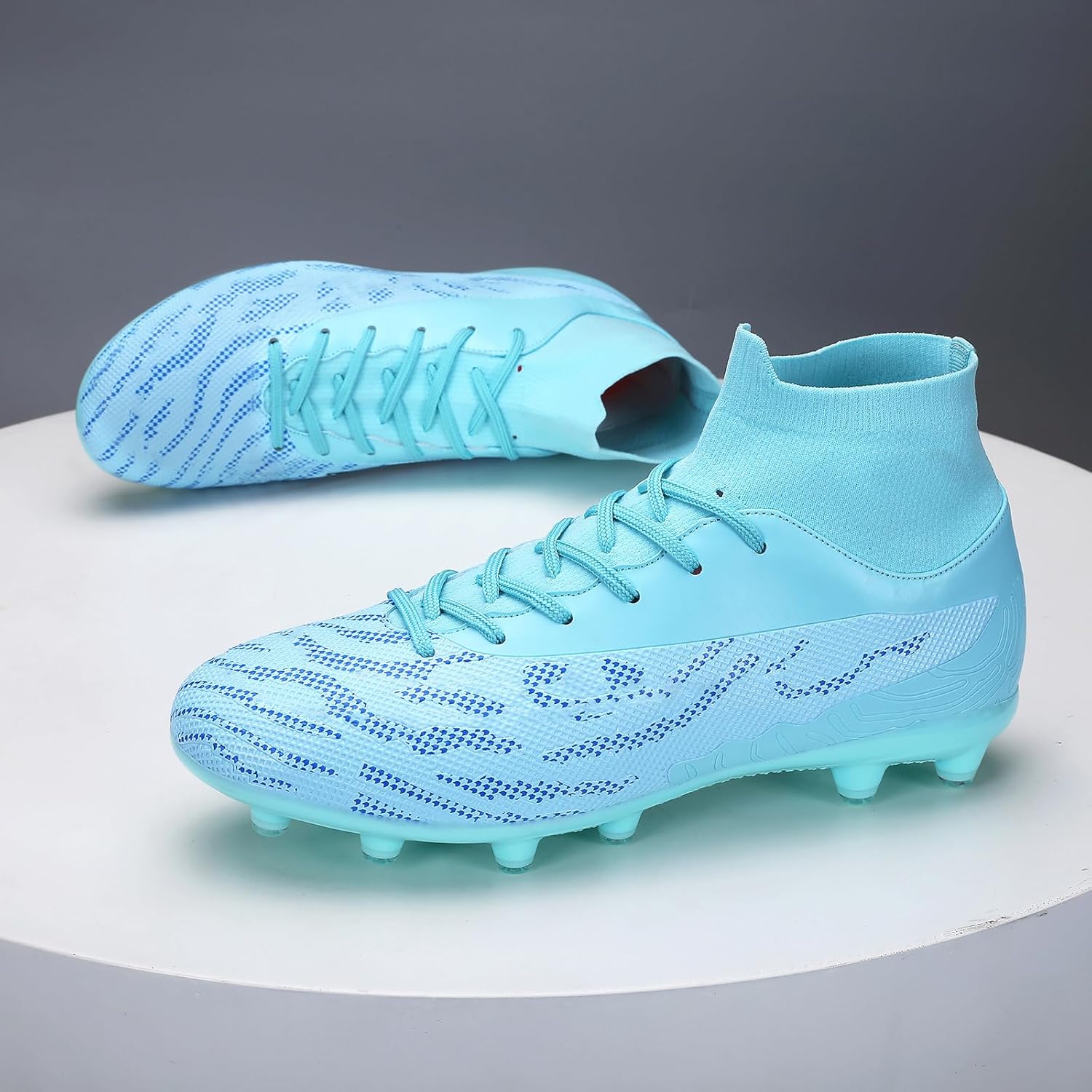 Soccer Cleats for Mens Womens Football Shoes Turf Soccer Shoes Indoor/Outdoor High-top Football Cleats AG/FG - Image 4