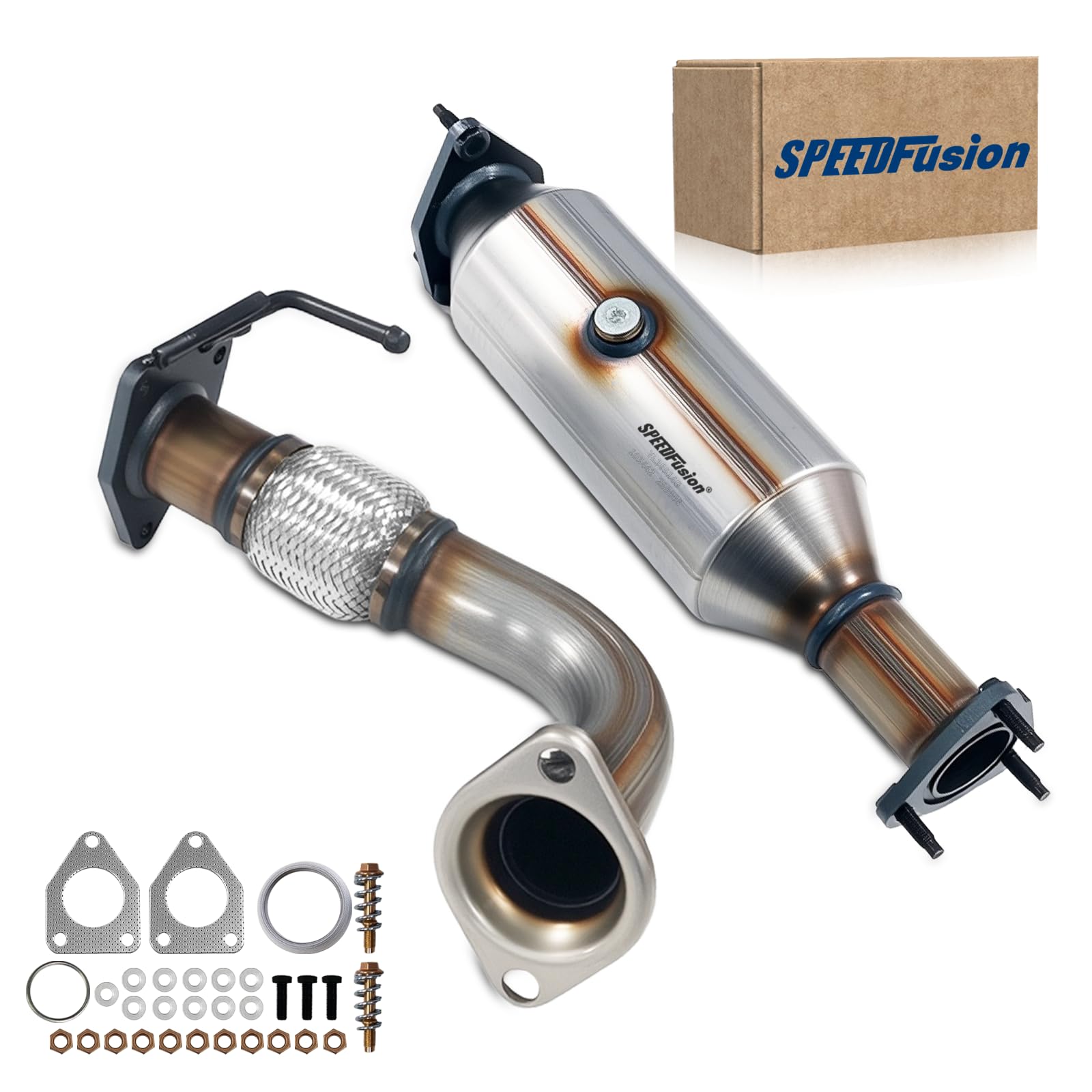 SPEEDFusion 2-PC Catalytic Converter Compatible with 2003-2007 Honda Accord 2.4L