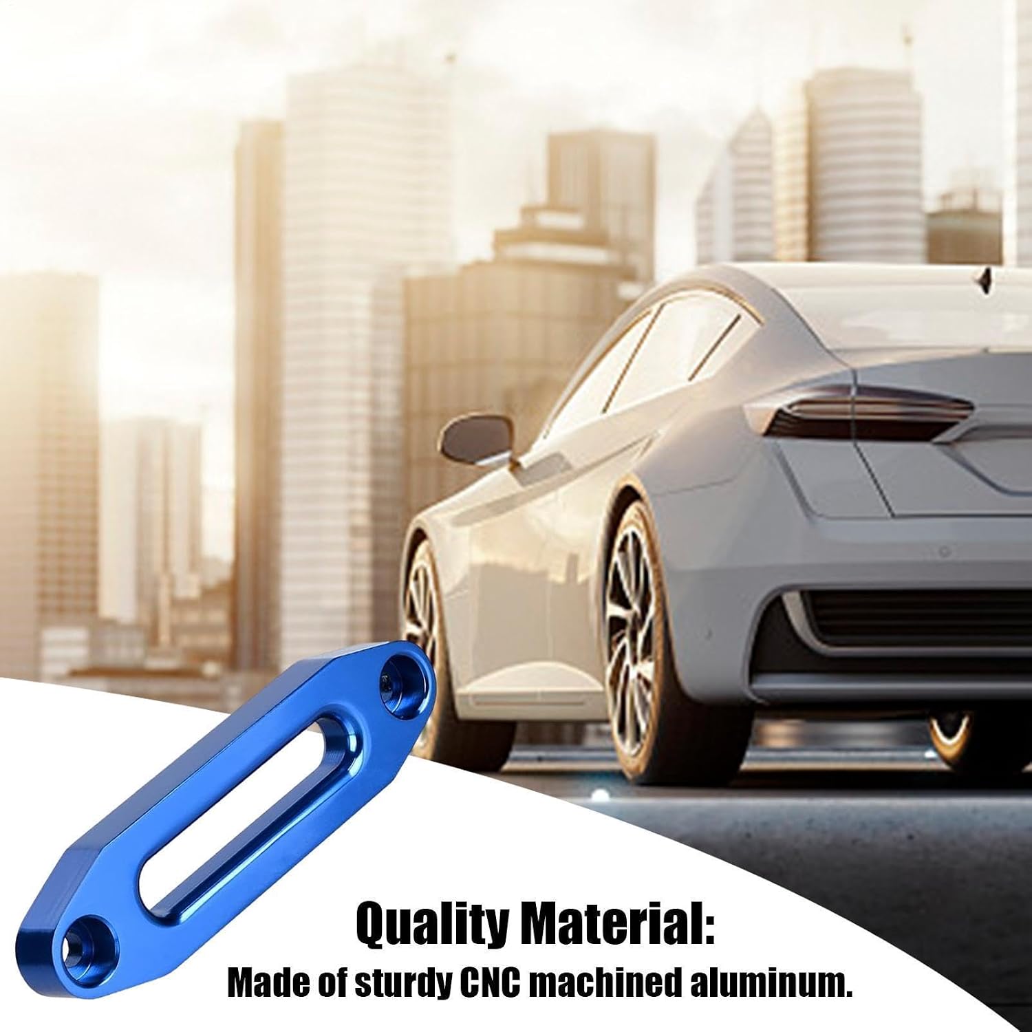 ,Aluminum Hawse for ATV 3000-4000 LBs | Winch Stopper 124MM for Synthetic Winch Rope Cable ATV