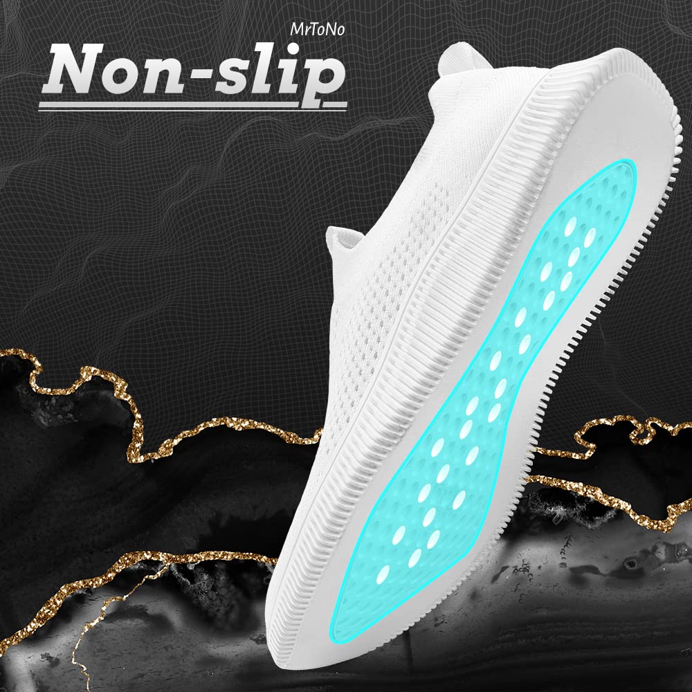 MrToNo Sneaker Uomo Donna Infilare Slip on Sneakers Scarpe Senza Lacci Casual Scarpe da Running Corsa Leggero Corsa Camminare Scivolare Scarpe da Ginnastica Outdoor Jogging Sportive Fitness
