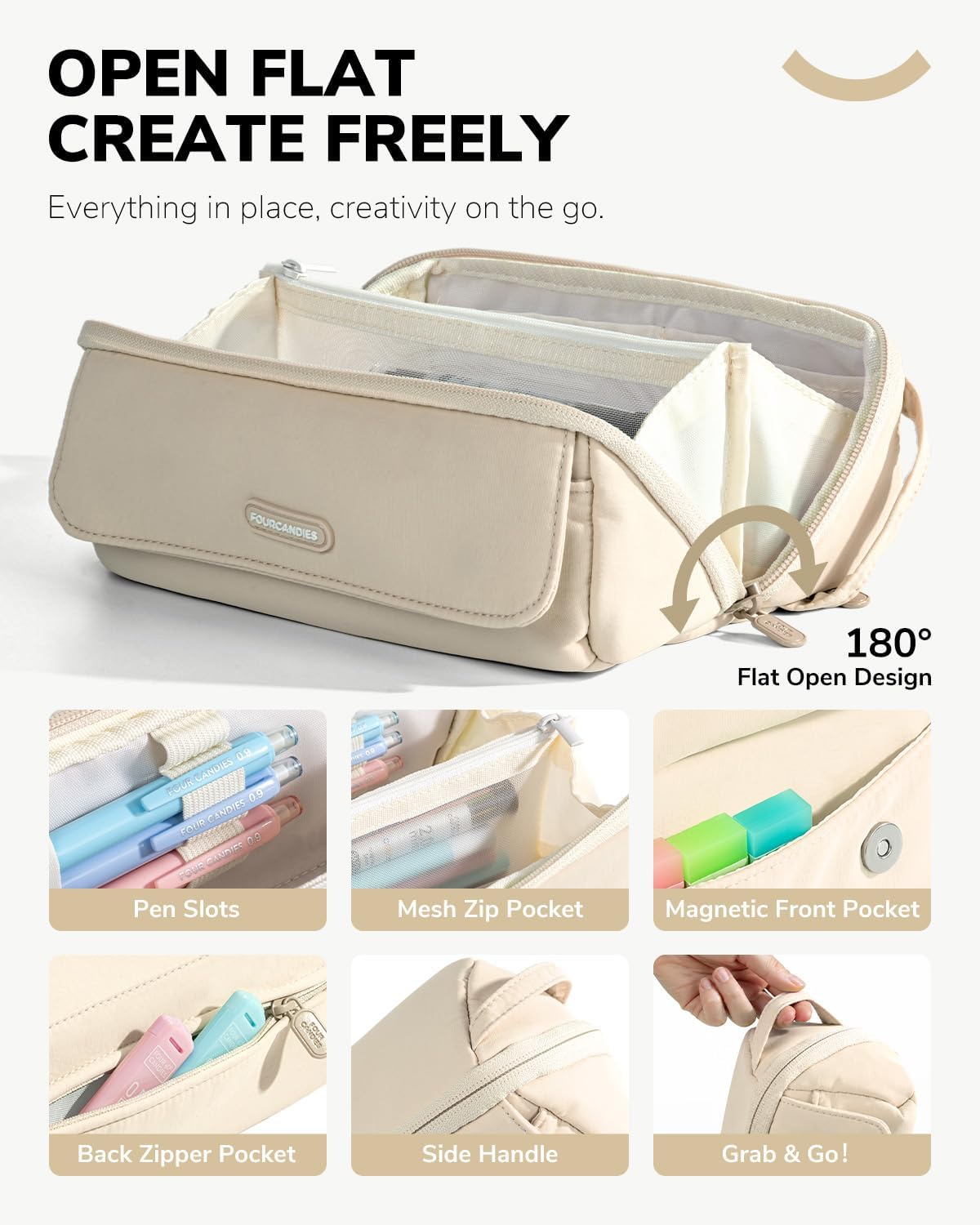 Four Candies 36PCS Mechanical Pencil Set with 624 Lead Refills (White) image 4
