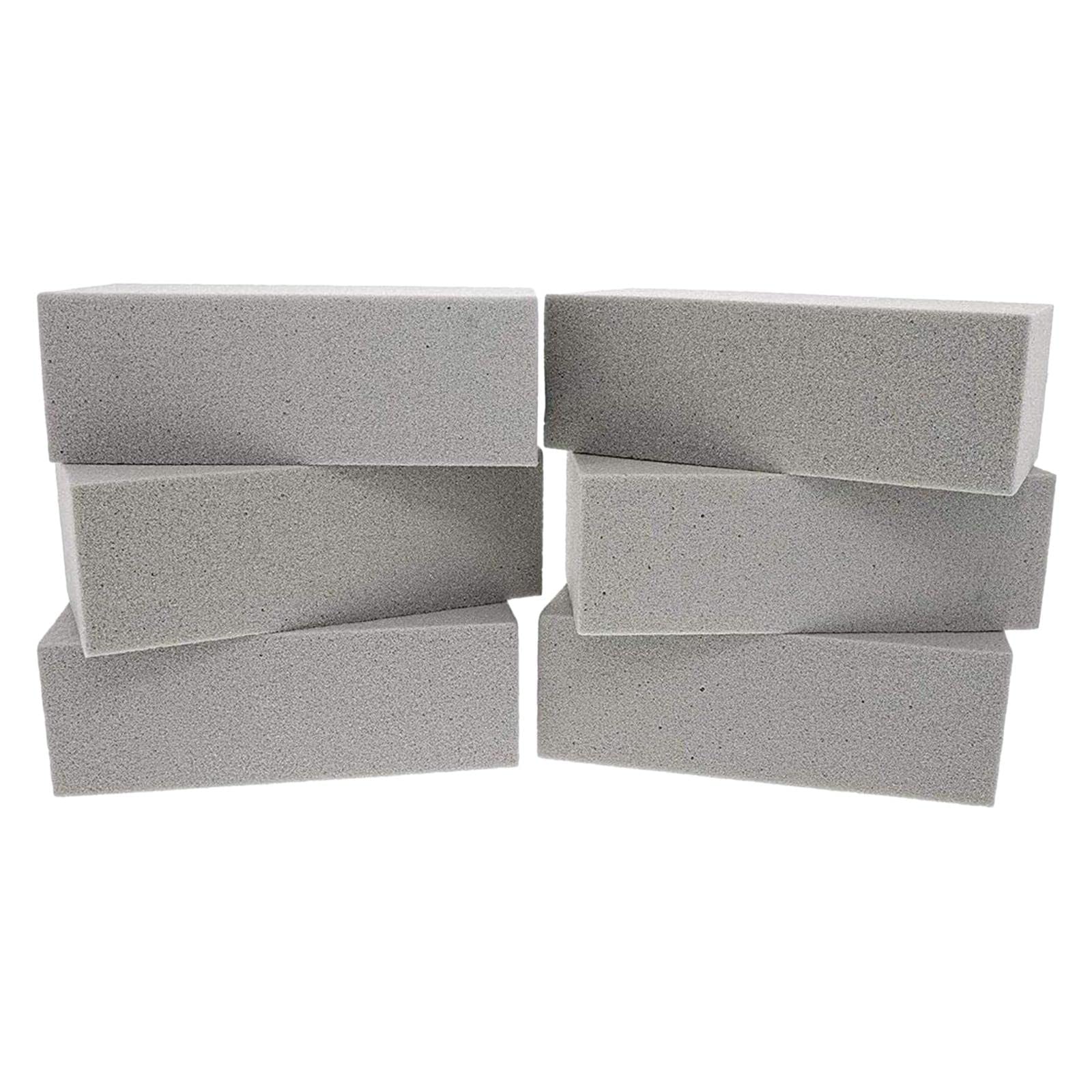 kowaku Pack of 6 Floral Foam Bricks Foam Color Green Mud Blocks for Artificial Flowers Plants Dried Arrangement, Gray