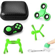 Fidget Toys Adults, Autism Sensory Products, Travel Toys for Kids Ages 4-8, Airplane Toys for Toddlers 3-5, Fidgets for Kids Green