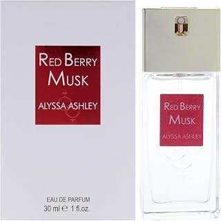 Alyssa Ashley Red Berry Musk - Mini Perfume for Women and Cologne for Men - Floral Musk Fragrance with Pink Pepper - Travel Perfume - 1 oz