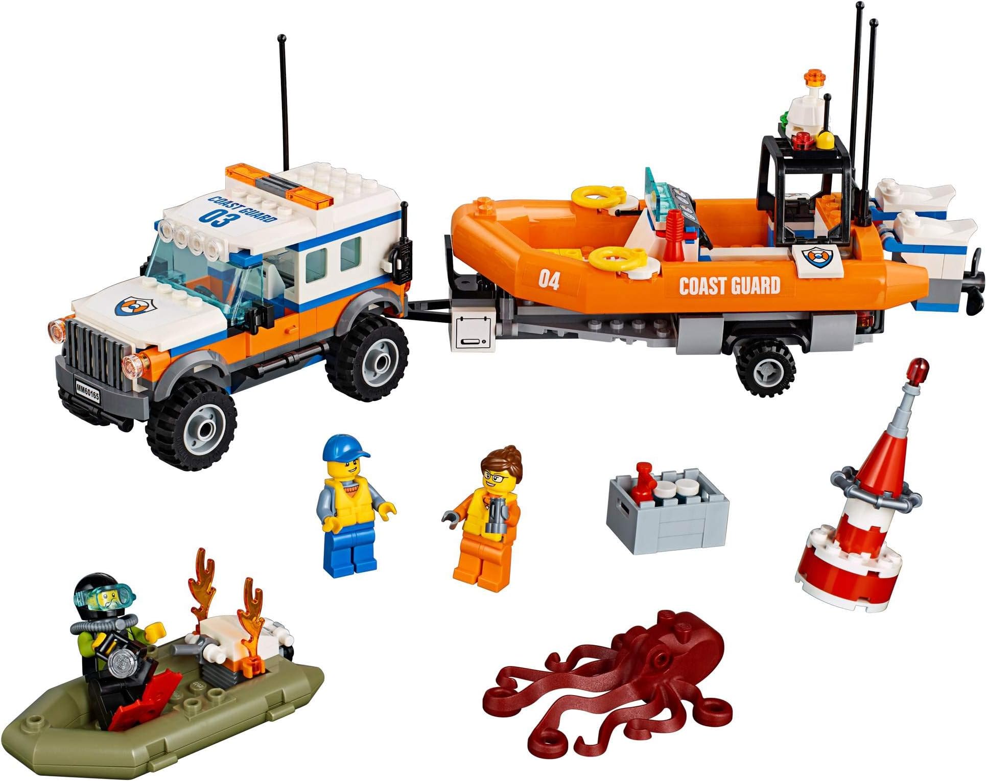 City Coast Guard 4 x 4 Response Unit 60165 Building Kit (347 Piece)