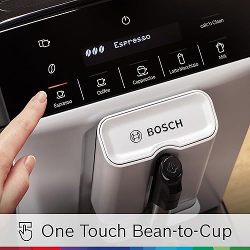 Miniatura 2 de Bosch Máquina de café y café totalmente automática serie 300  Bebidas de leche de un solo toque, molinillo de cerámica integrado, espumador en taza,