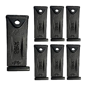Alessia Cara 7pk X156 Backhoe | Skid Steer | Mini Excavator Standard Bucket Teeth w/Pins FITS for Mini Excavator Short Bucket Teeth X156 X156S P156 6716001 TX156X Excavator Teeth X156 7pk