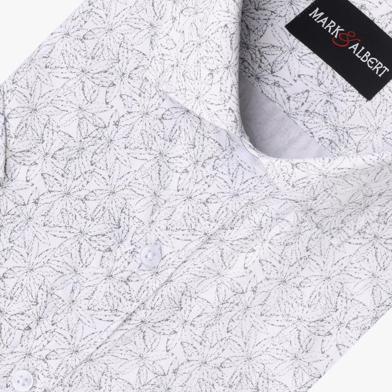 Image of MARK & ALBERT Mens Half Sleeves Printed Shirt