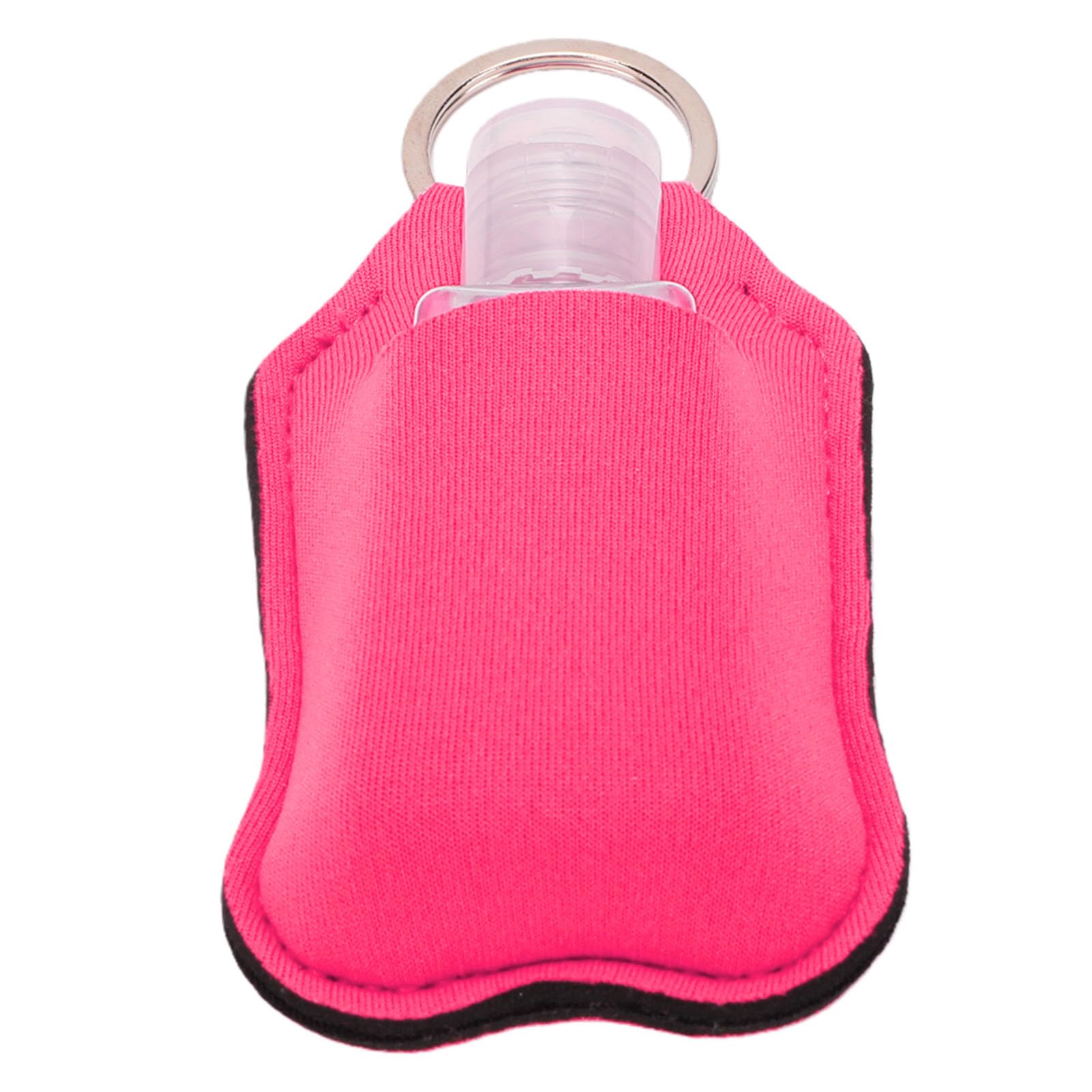 Pratico kit di bottiglie viaggio, 40 pezzi, con portachiavi, multiuso per articoli toeletta, lozioni e disinfettanti per le (rosa rosa)
