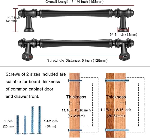 Miniatura 2 de KOOFIZO 10 Pack 5 Inch Brushed Gold Kitchen Cabinet Handles Gold Cabinet Pulls Gold Cabinet Hardware P30 for Cabinets Drawer Dresser Cupboard
