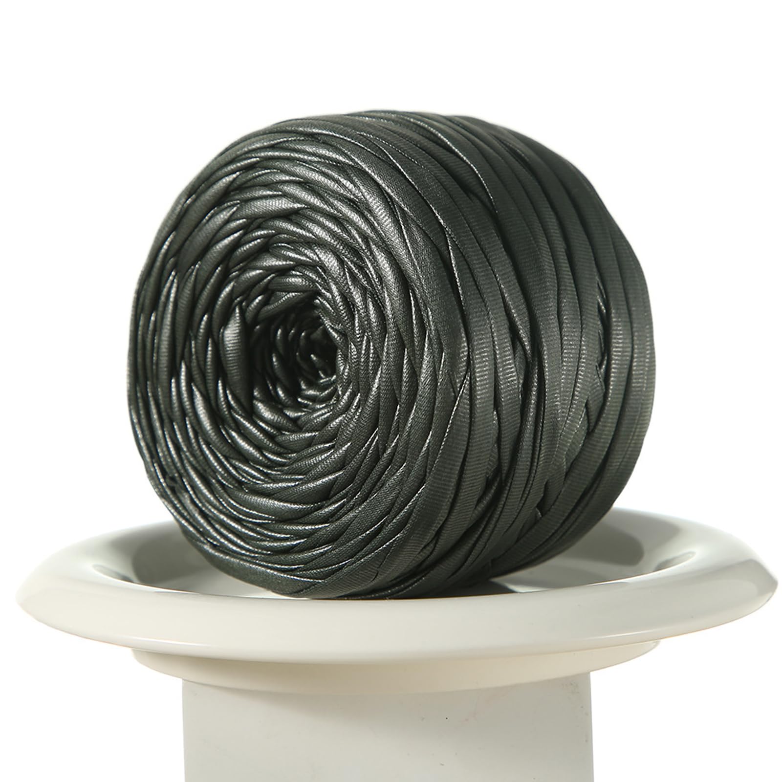 Roll of 60M Braided Weaving Cord for Craft Projects, Flat Faux Leather Look Polyester Supply for Bag Making Use Woven Purse Cord Flat Bag Braid Ribbon Strap Weaving Supply Accessory Trim Craft Spool