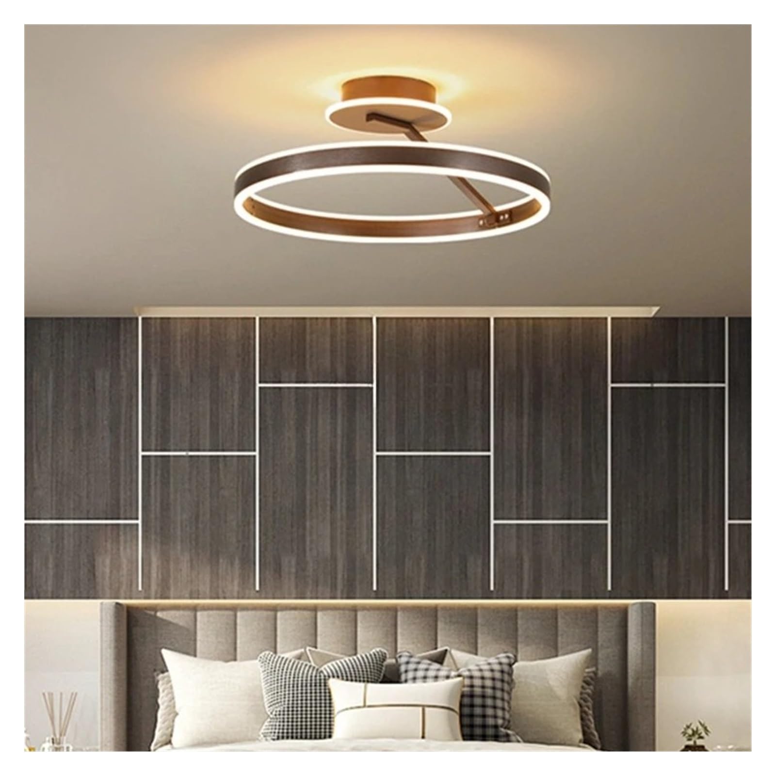 Suspension moderne et minimaliste avec lumière froide pour illuminer un bureau