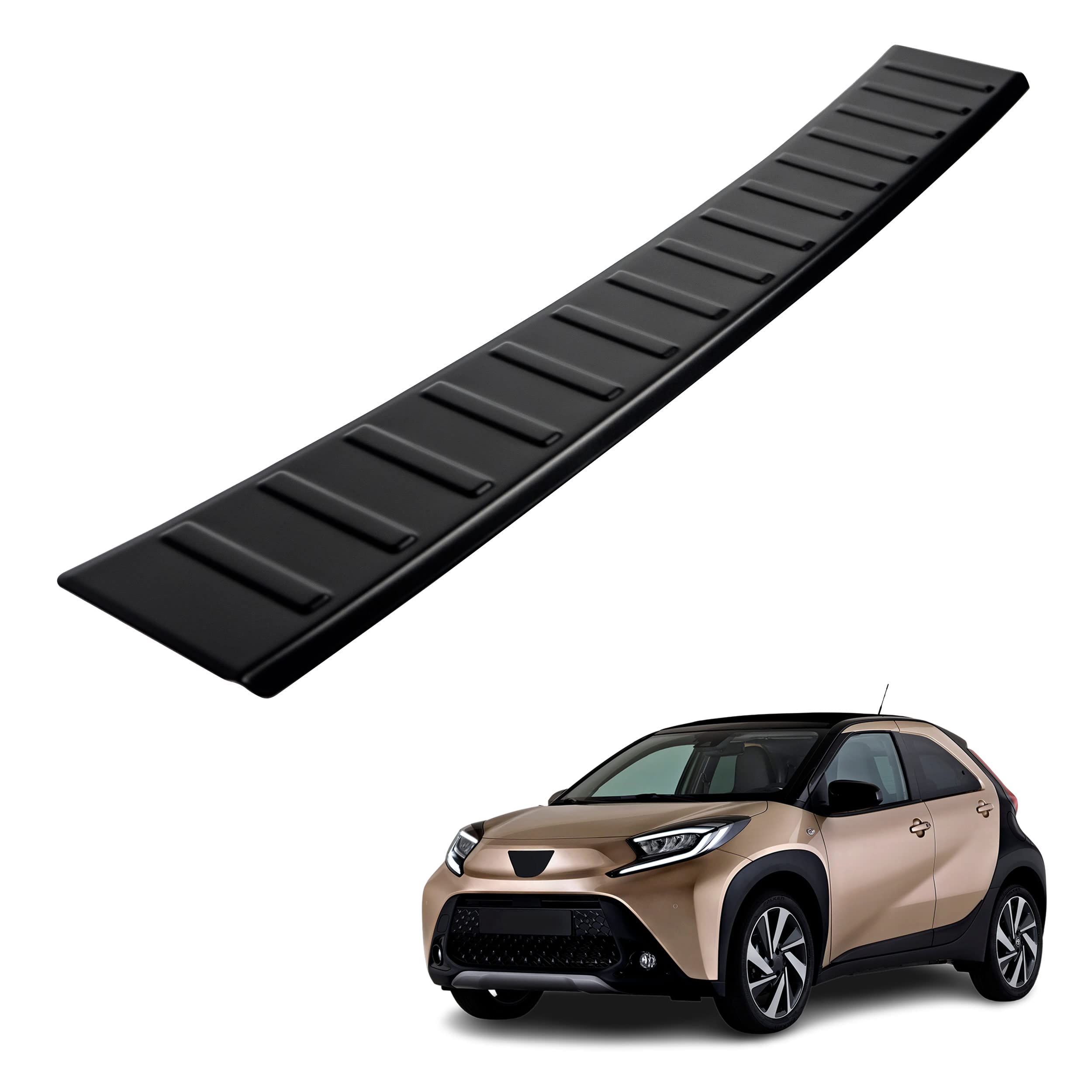 CHROMEMASTER Protezione Paraurti Posteriore In Acciaio INOX Lucido Per Toyota AYGO X (dal 2022) – Antigraffio