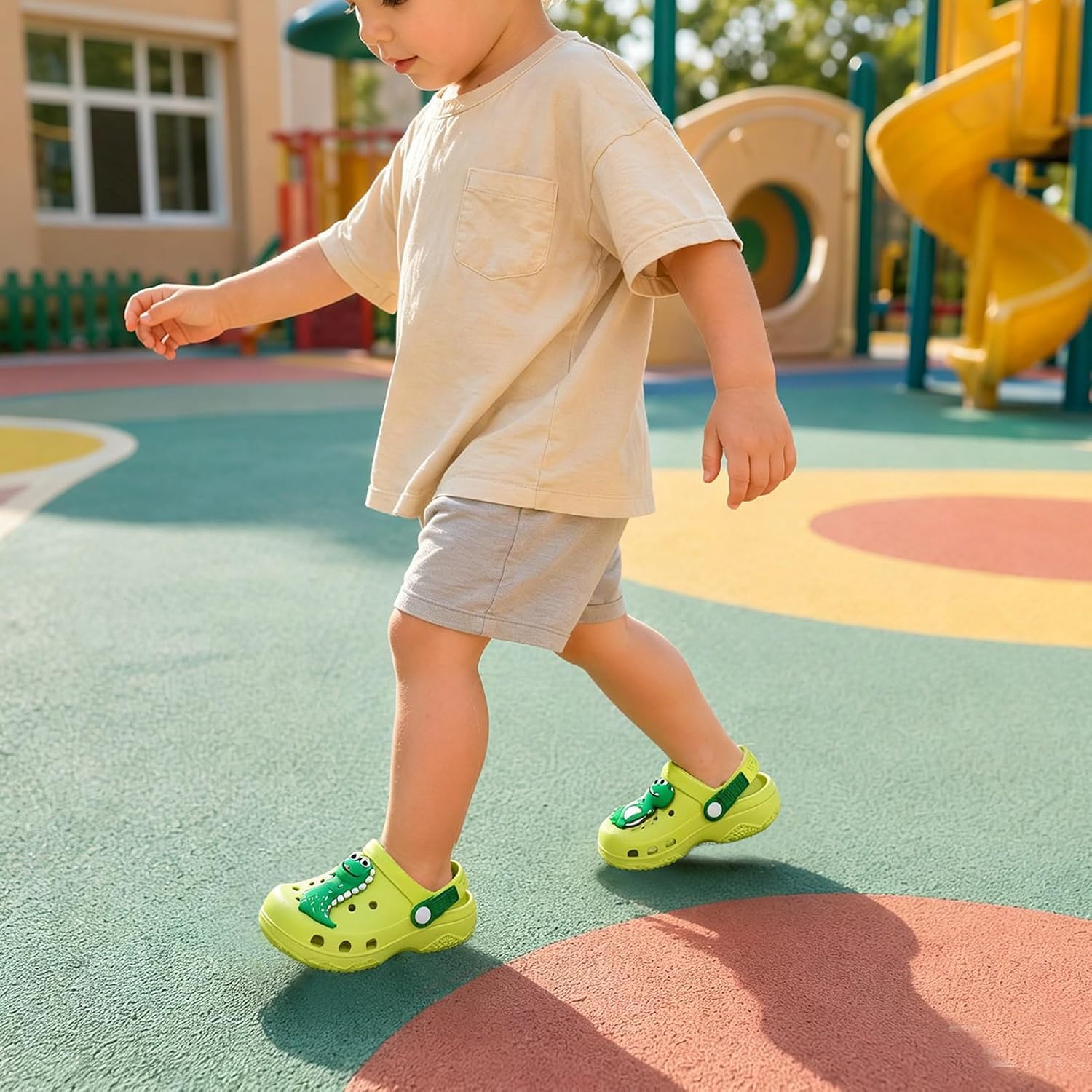 Toddler Little Kids Clogs Slippers Sandals, Non-Slip Girls Boys Clogs Slide Lightweight Garden Shoes Slip-on Beach Pool Shower Slippers