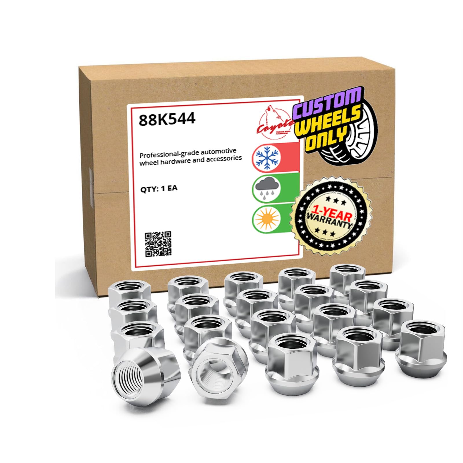 Amazon.com: Wheel Accessories Parts 20 Pcs M12x1.25 12x1.25 Thread