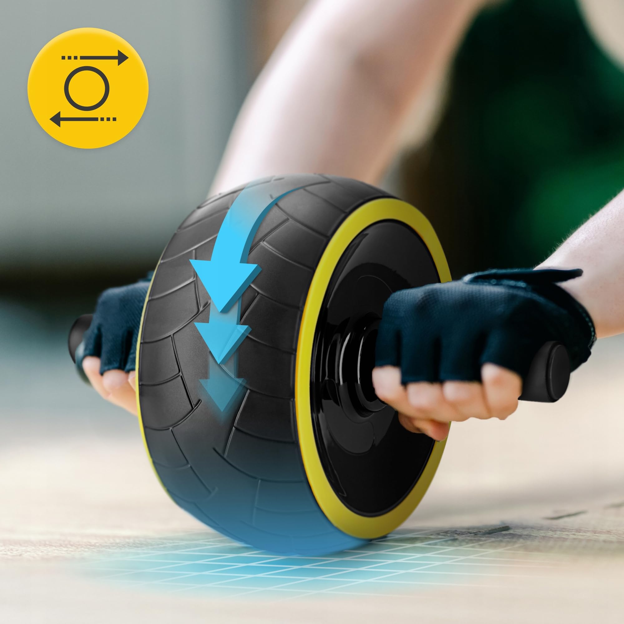 ROLLER KÓŁKO DO ĆWICZEŃ MIĘŚNI BRZUCHA AB WHEEL KOŁO STABILNE TRENING CORE