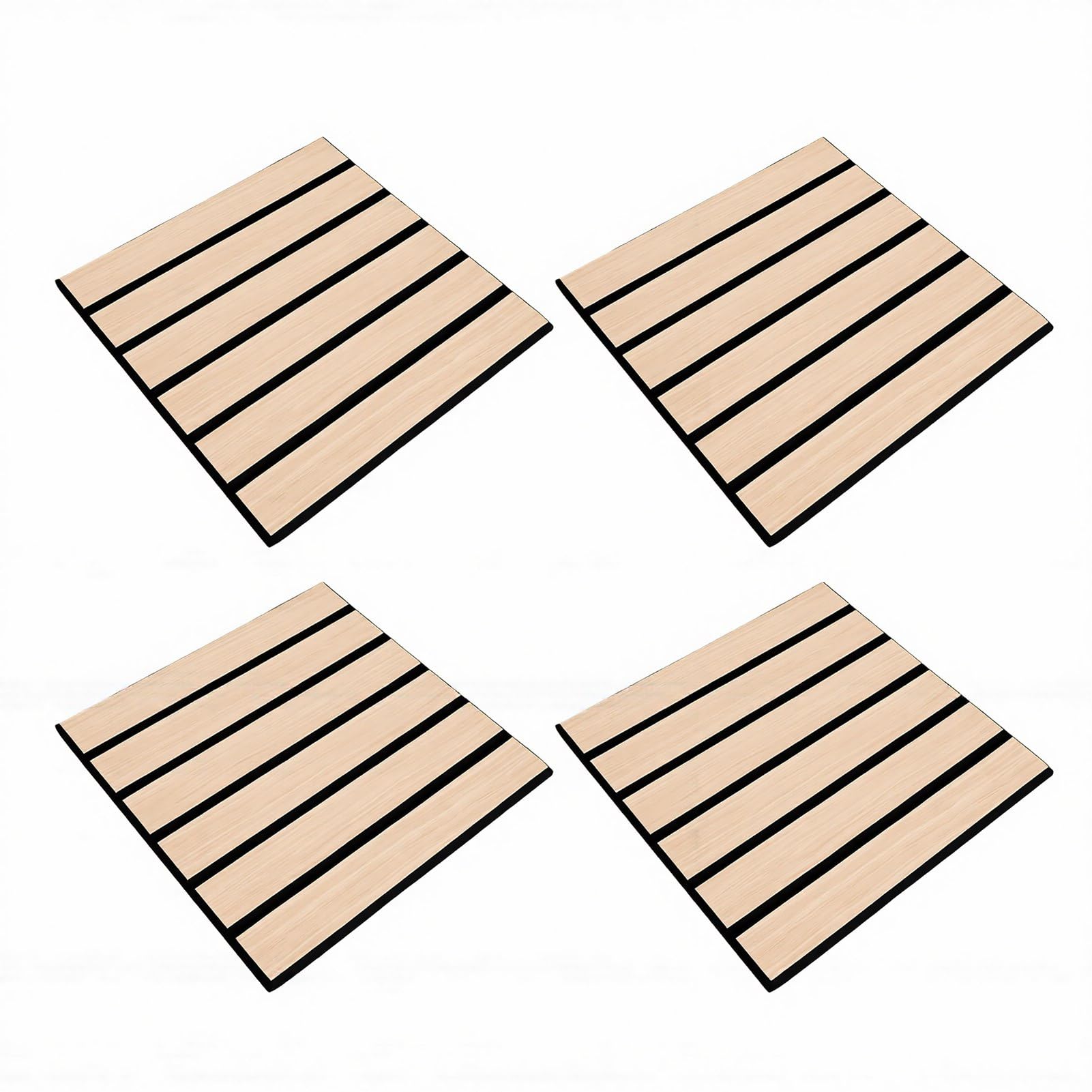 Jeanoko Paneles de Madera para Pelar y Pegar, 40 Uds., Paneles Acústicos de