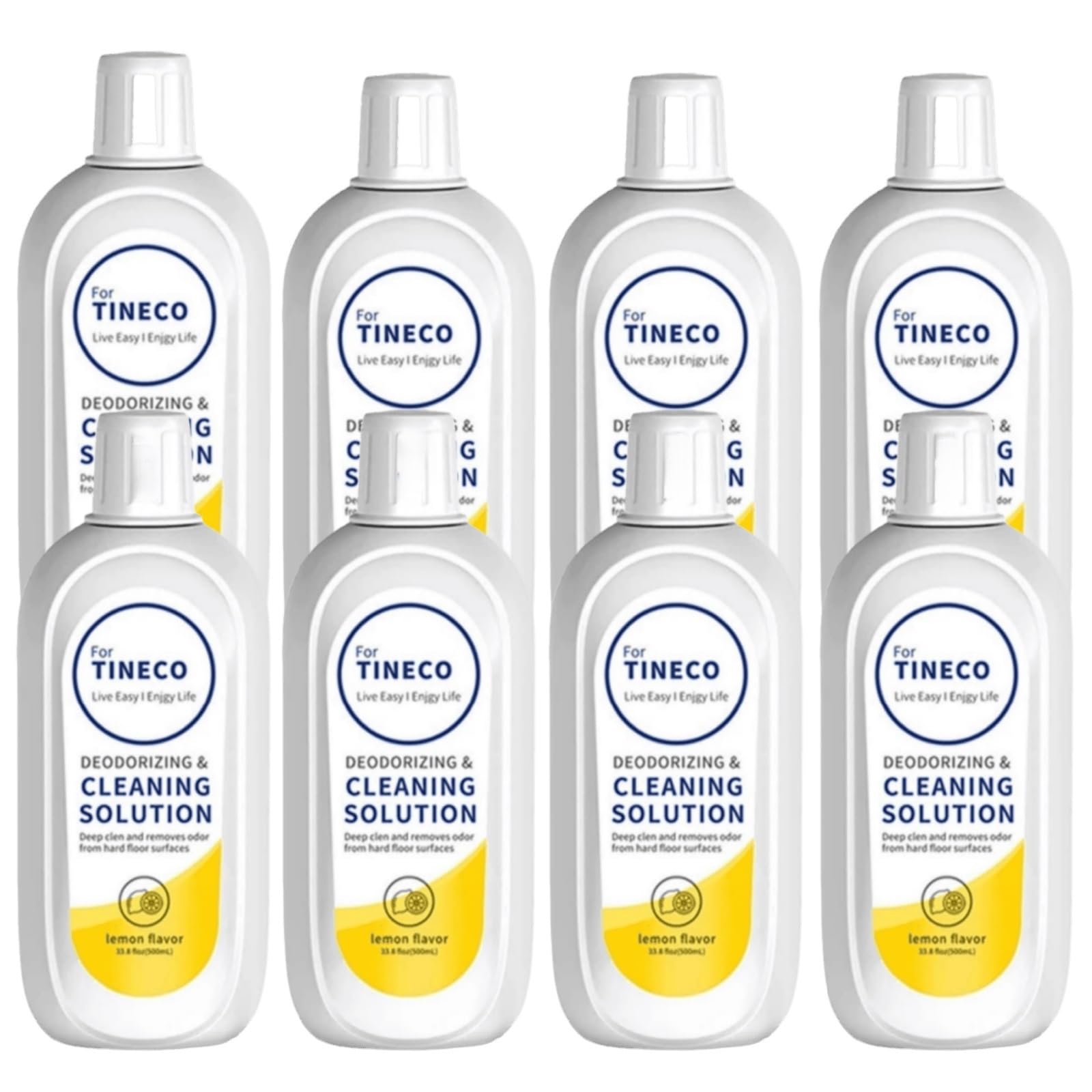8 Ud. Limpiador De Suelos Limón 500ml Compatible Con Tineco Floor One S3/S5/iFloor/Breeze/S5 Combo/S7 Pro Robot Aspirador Piezas