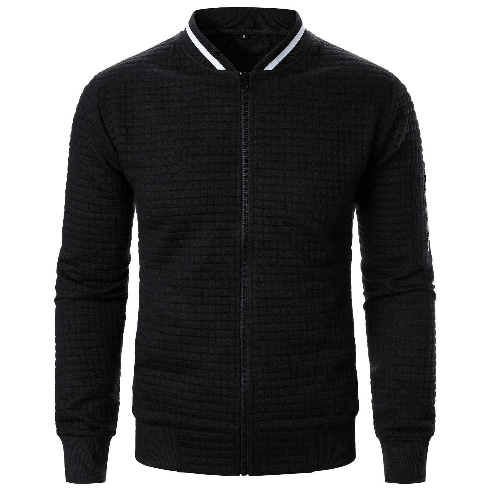 Strickjacke Herren Fleecejacke Sweatjacke Mit Reißverschluss Trachtenjacke Gestrickt Cardigan Herren Wintermantel Herren Casual Zipper Sweatshirts Cardigan Langarm Bomberjacke