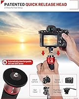 Vista 3 de IFOOTAGE 71 "fibra de carbono cámara monopod profesional telescópica video monopods base trípode compatibilidad cámaras réflex cámaras videocámaras