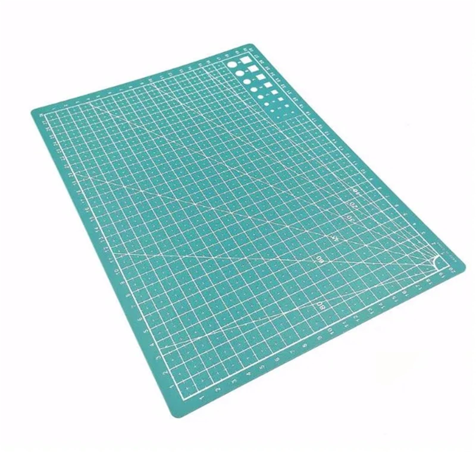 Mesa sin rayas con estera de costura autocurativa A3 verde