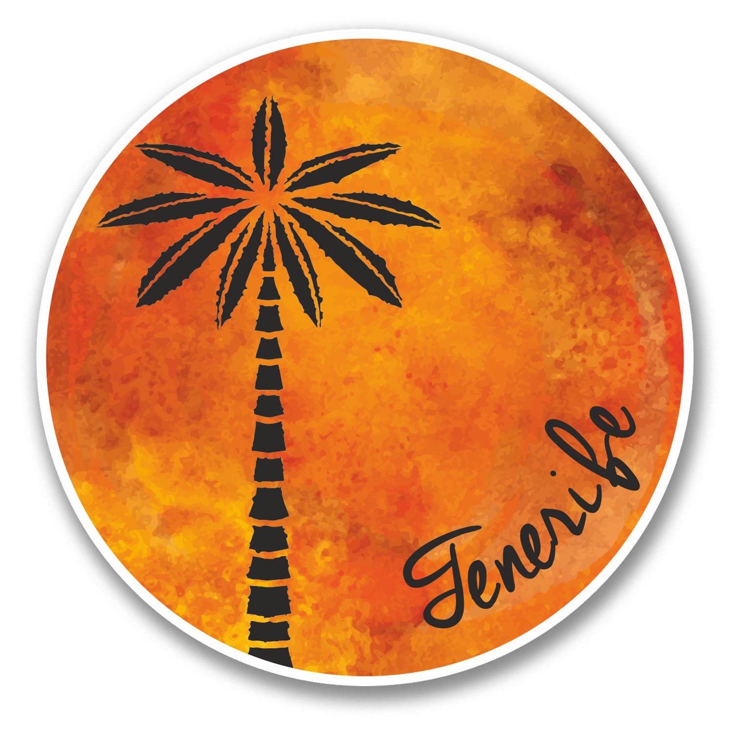 Destinationvinyl Multi 2 X 10Cm Tenerife Spain Vinyl Sticker Decal Laptop Car Travel Tag Spanish #6344 (10Cm X 10Cm)