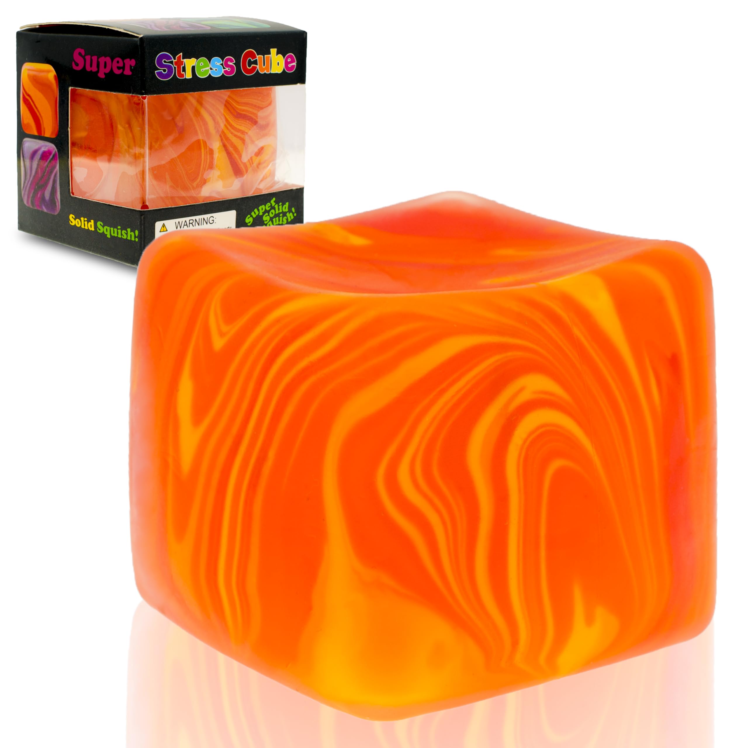 Slow Rising Stress Cube , Dough Stress Balls Soft Fidget Squishy Toys for Anxiety Relief, Pull Stretch Classroom Prize Party Favors Toys for Kids
