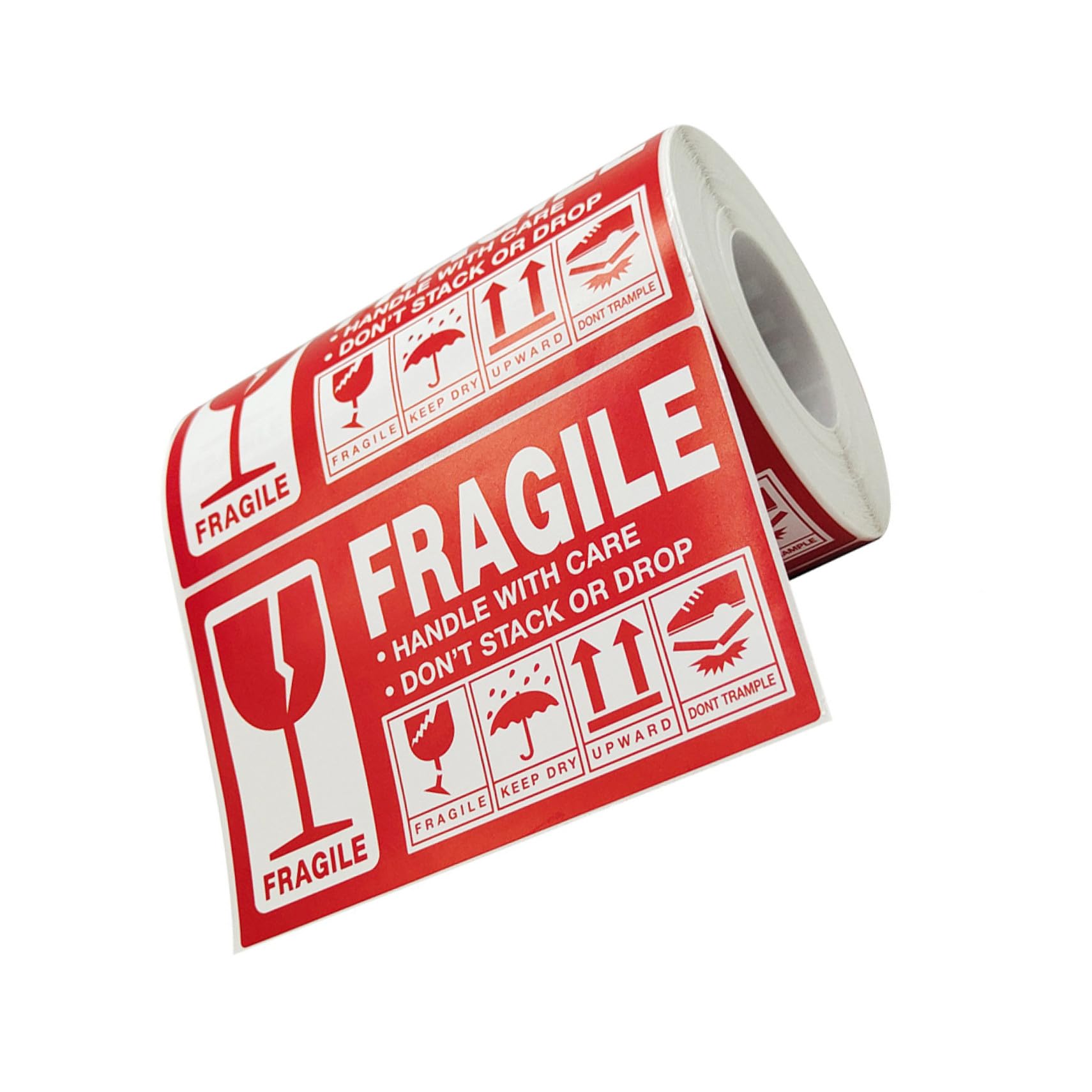 EXCEART Adesivo Fragile per Imballaggi Etichette Adesive di Avvertenza per Spedizioni Adesivi da Maneggiare con Cura per Scatole e Bottiglie