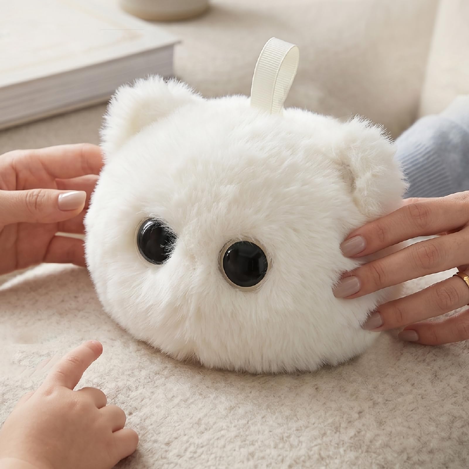 XUMIUZIY Muñeco de Peluche IA con Soporte Emocional y Clonación de Voz,