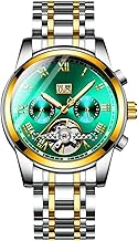 RORIOS Fashion Heren Horloges Analoog Quartz Horloge Met Lederen Band Lichtgevend Horloge Waterdicht Polshorloge Voor Heren