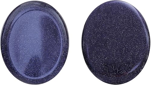 Miniatura 12 de Piedras de preocupación de chakras para la ansiedad, cristal de lapislázuli, tallado a mano, piedra de bolsillo tallada a mano, piedra pulida