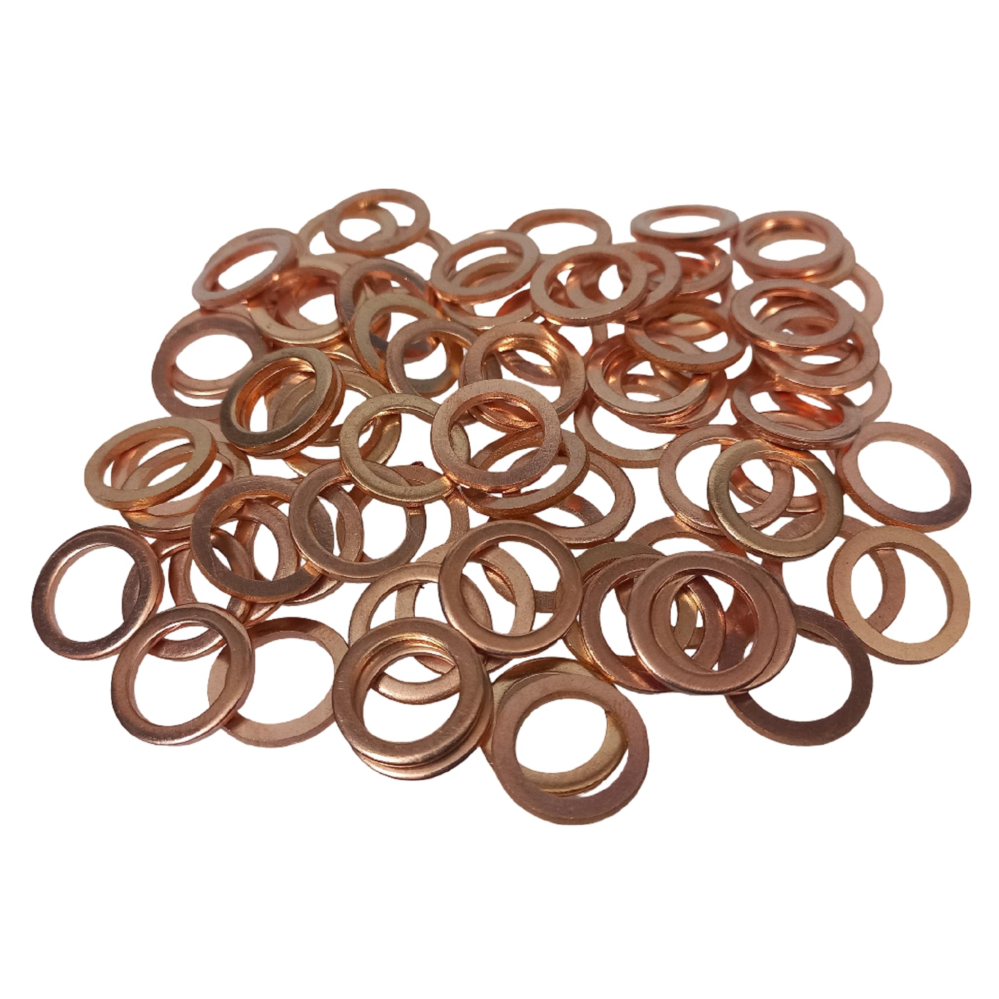 Copper Washers 10M, 14mm OD x 10mm ID x 1.5mm Thick, Industrial Grade, Flat Ring, Sealing Gas Kit Washer (Pack of 100 PC)-picture-20
