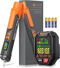 Neoteck Electrical Tester Kit with Non-Contact Voltage Detector 12-1000V/48-1000V AC and GFCI Plug Tester for Home and Electricians