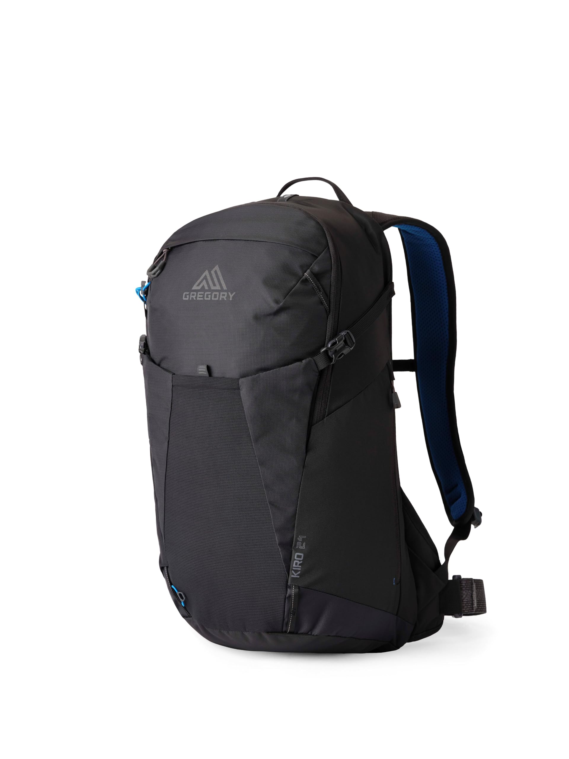 Gregory Cloud Control - Kiro 24 - Day Hiking Backpack, 53 cm, 24 L, 0.70 KG, Lightweight dayhiking backpack, reservoir compatible, flexible hipbelt, Black (Alpine Black)