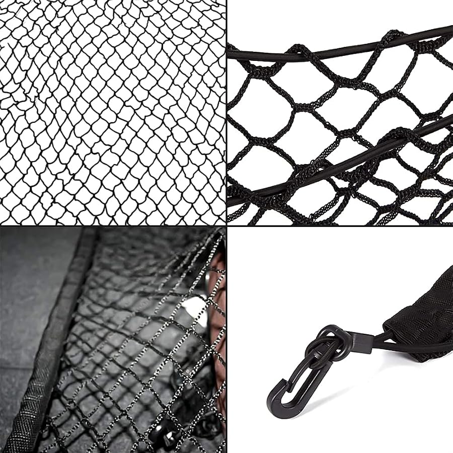 Car Ceiling Cargo Net Pocket, Car Net Pocket Handbag Holder, Car Seat Organiser Net Pocket Storage Bag Car Two Seat Storage Organiser Driver Storage Netting Pouch Car Tidy Organiser
