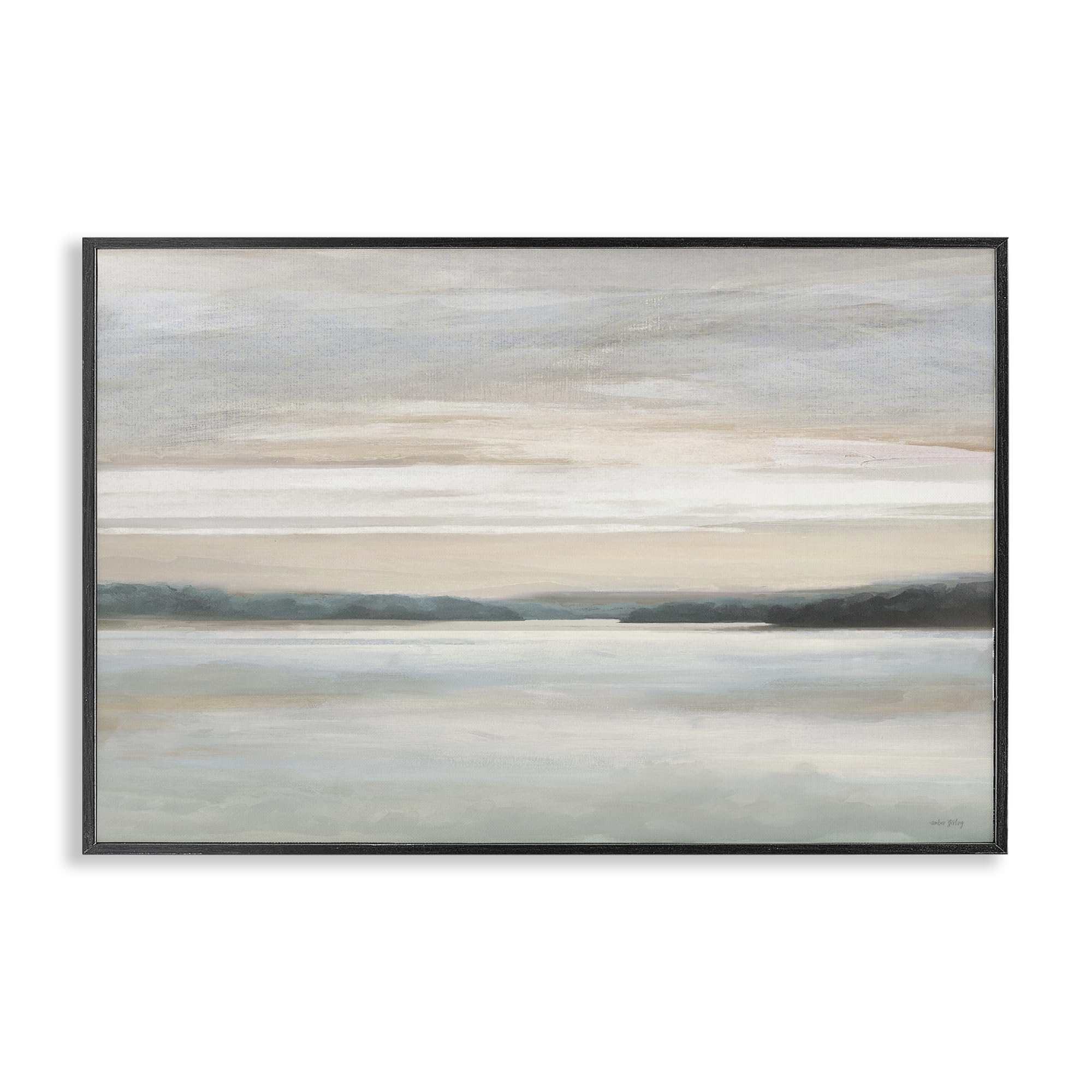 Lac en sourdine tableau encadré par Amber Sterling 30x45 cm Stupell