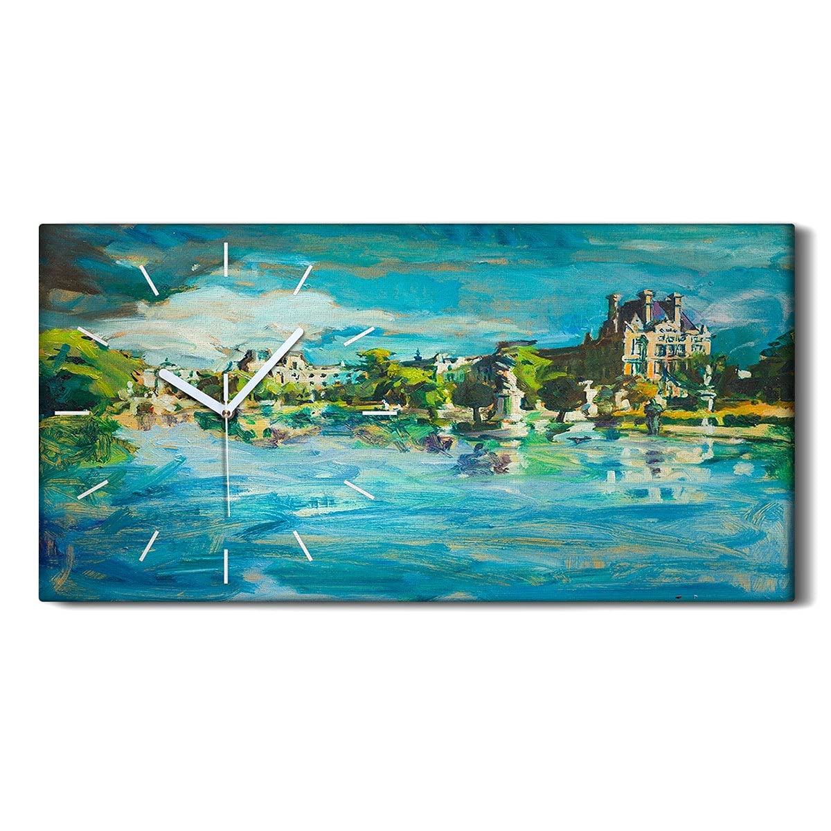 Horloge sur Toile Silencieuse Sans Bruit pour Chambre et Salon Moderne