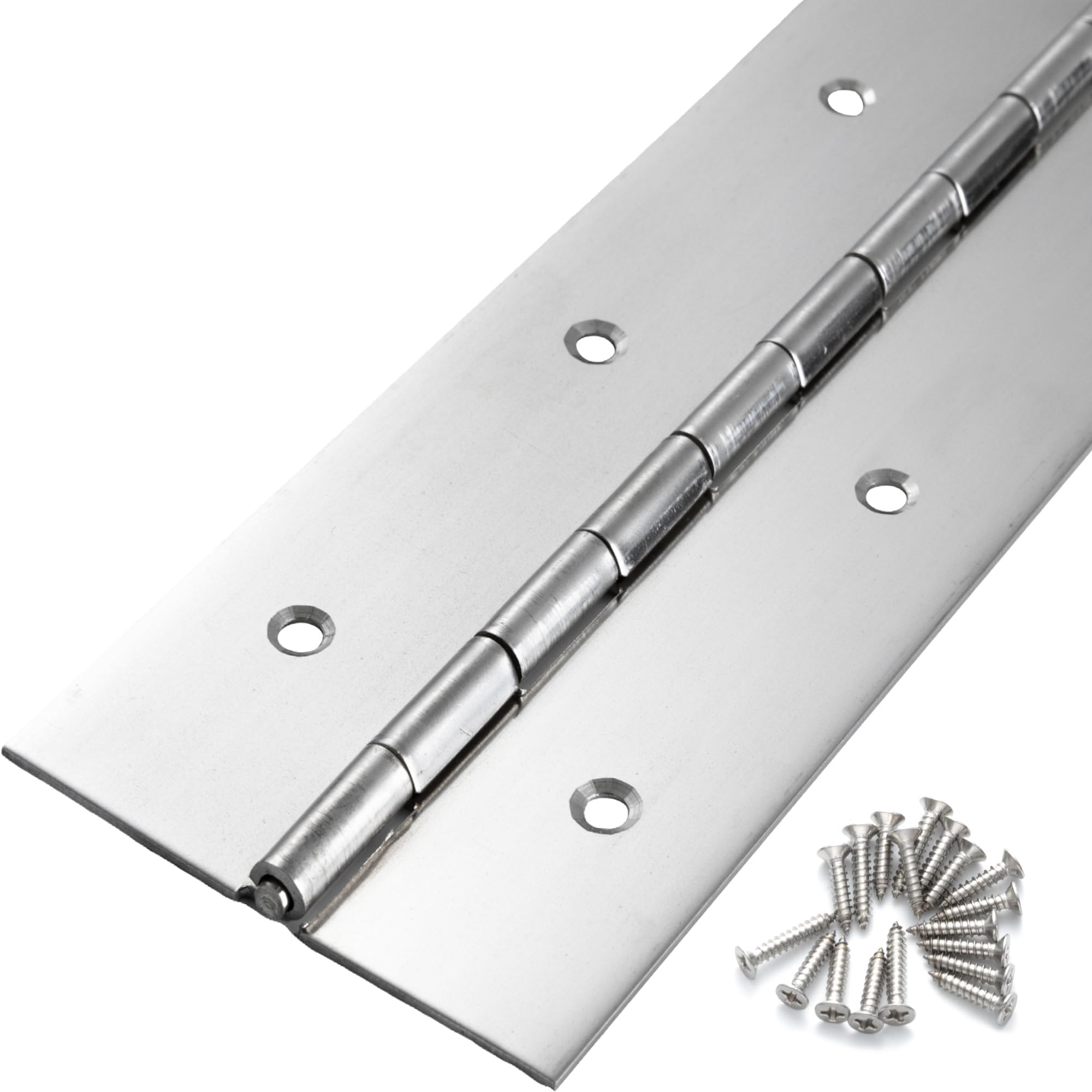 (2) Heavy Duty Aluminum Door Piano Hinge