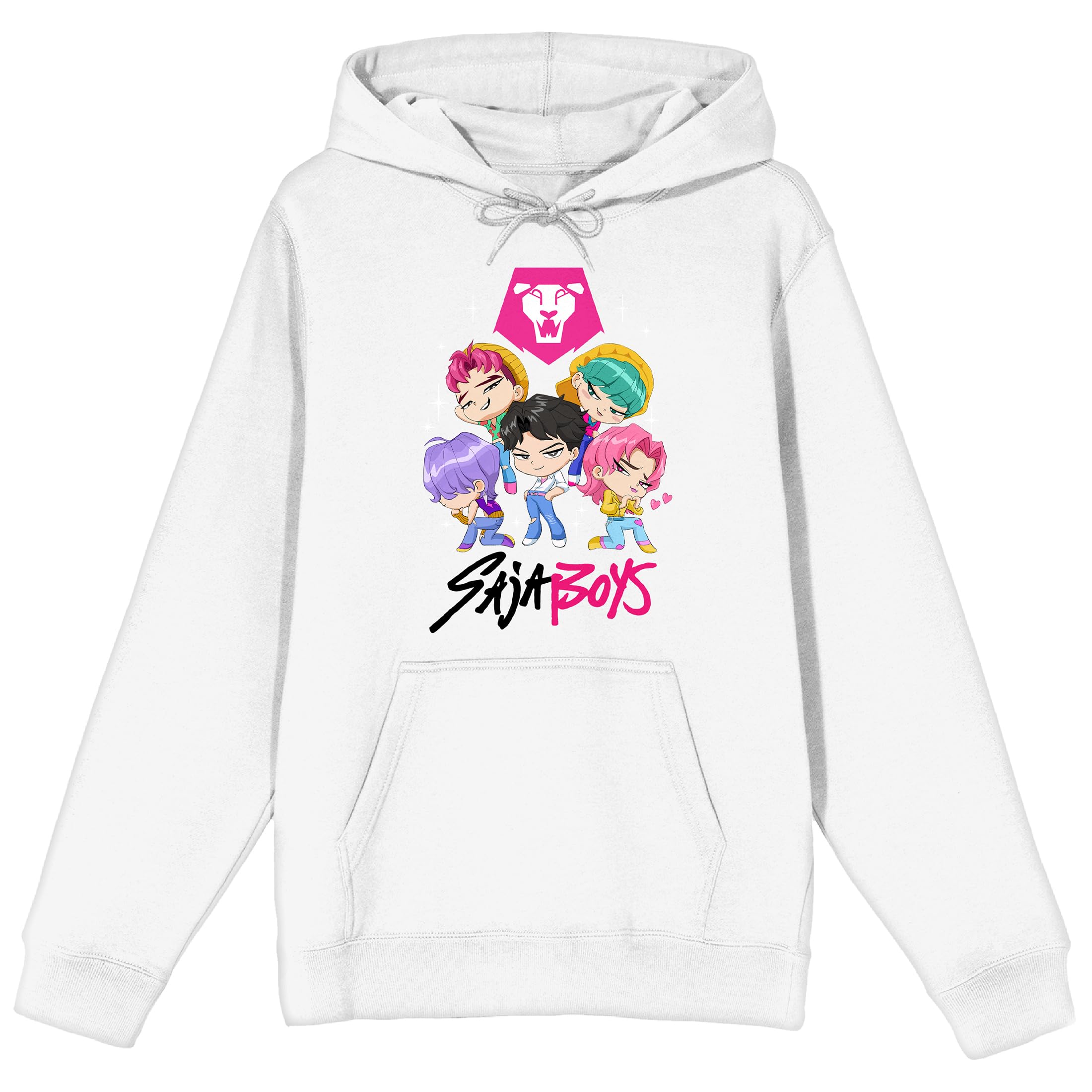 Bioworld Kpop Demon Hunters Saja Boys Kawaii Chibi Art Adult White