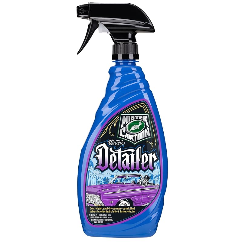 Turtle Wax X Mister Cartoon Quick Detailer Spray para Limpeza Automotiva sem Água com Acabamento Cerâmico, 680 mL