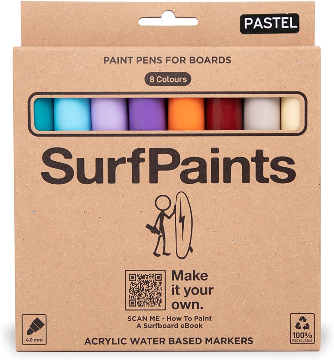 Surfpaints Pastel Set Surfboard Paint Pens, Outdoor Paint Markers to