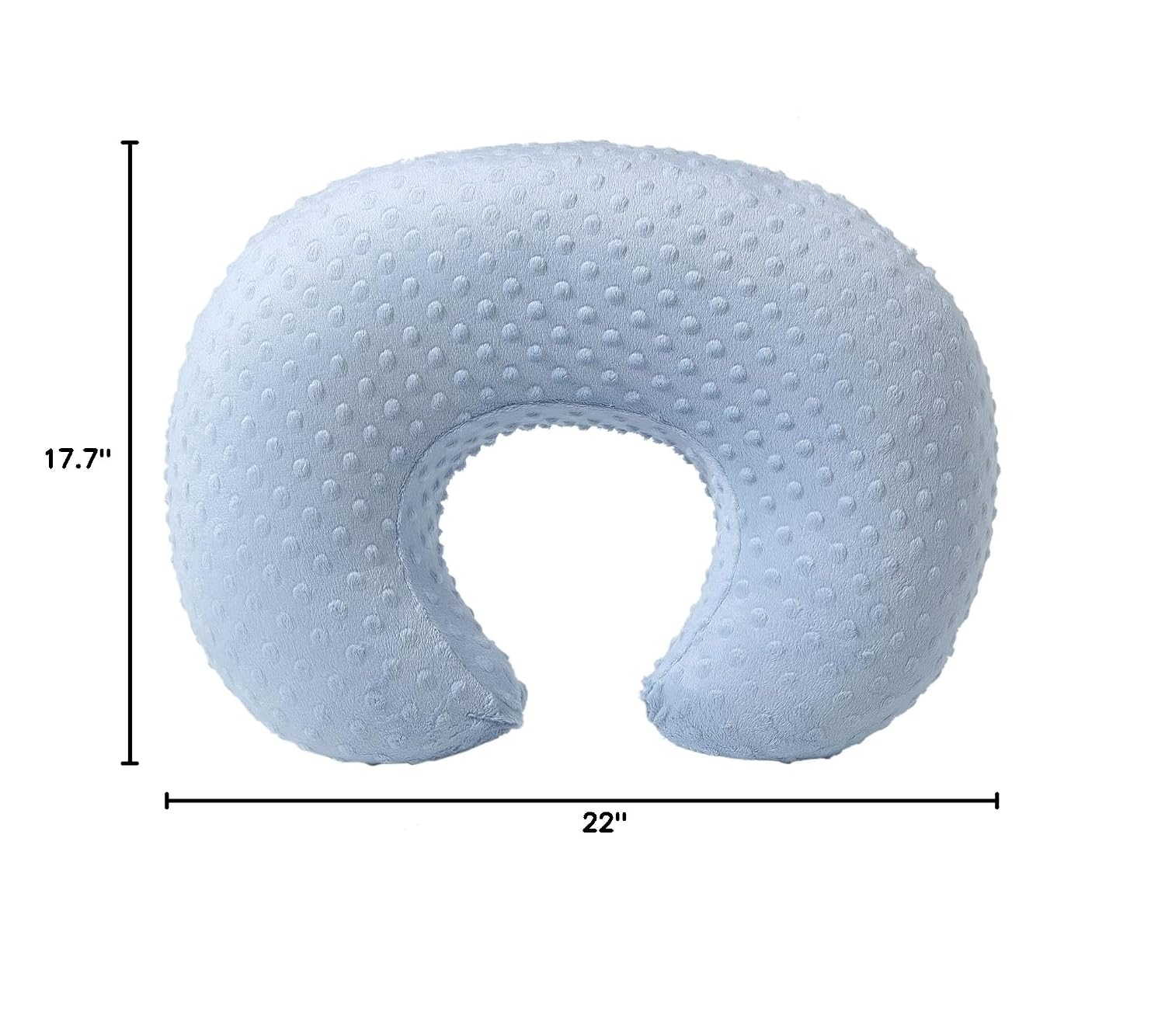 Nursing Pillow Cover, Breastfeeding Pillow Slipcover | Snugly Fits for Nursing Pillow for Baby Boys and Girls, Premium Quality Microfiber, Ultra Soft Comfortable (Blue)