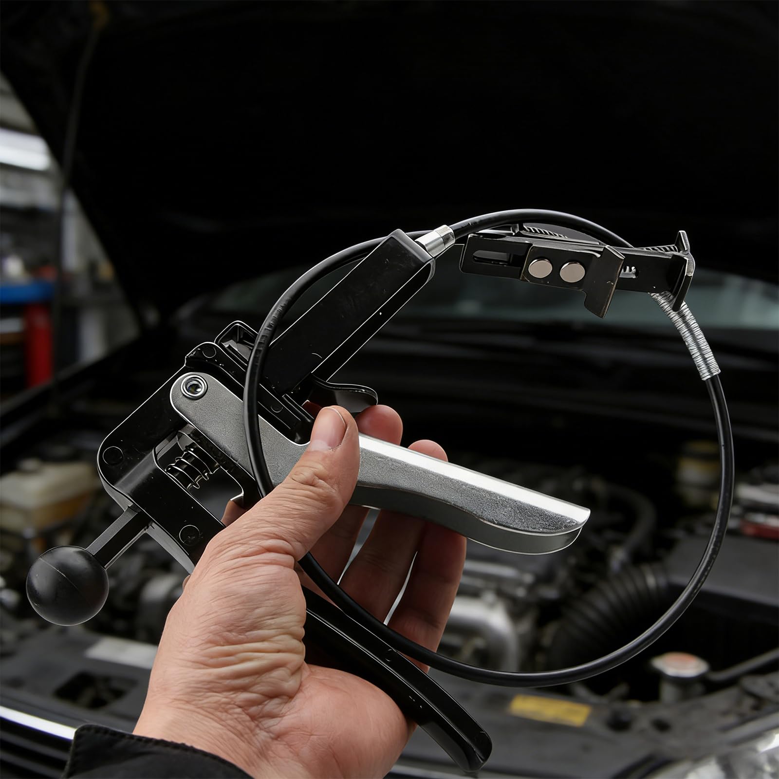 Pinza per fascette flessibili in acciaio carbonio resistenza, lunghezza 675 mm, adatta per riparazioni automobilistiche tubi ' acqua e del vuoto