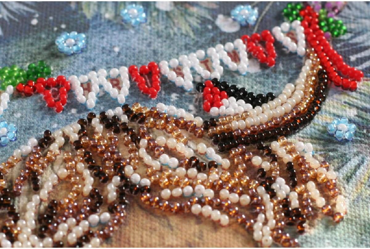 Abris Art Christmas Goby Beaded Embroidery Kit