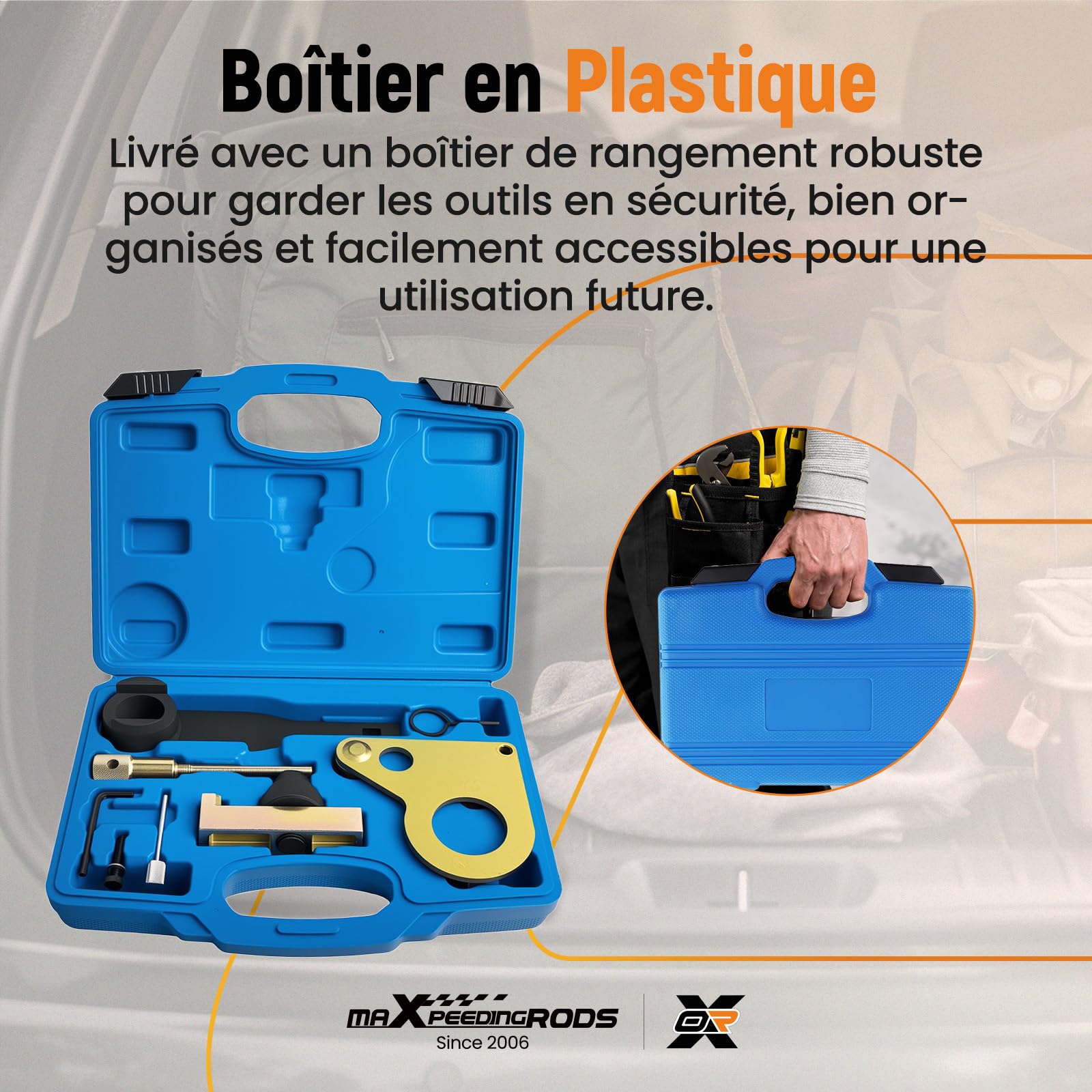 maXpeedingrods Outils Calage Kit Calage Moteur pour Nissan Primaster Qashqai pour Renault Megane 2.0 DCI M9R 670 780 782 830, pour Opel MOT 1770 EN-48334 EN-48330 Outils de courroie de distribution