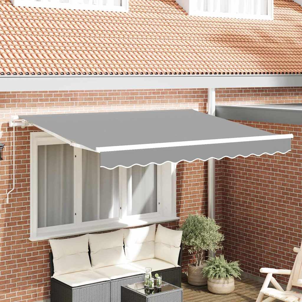 Markisenrahmen 300 x 200 cm aus Metall für Garten und Terrasse, einziehbares Gestell Weiß
