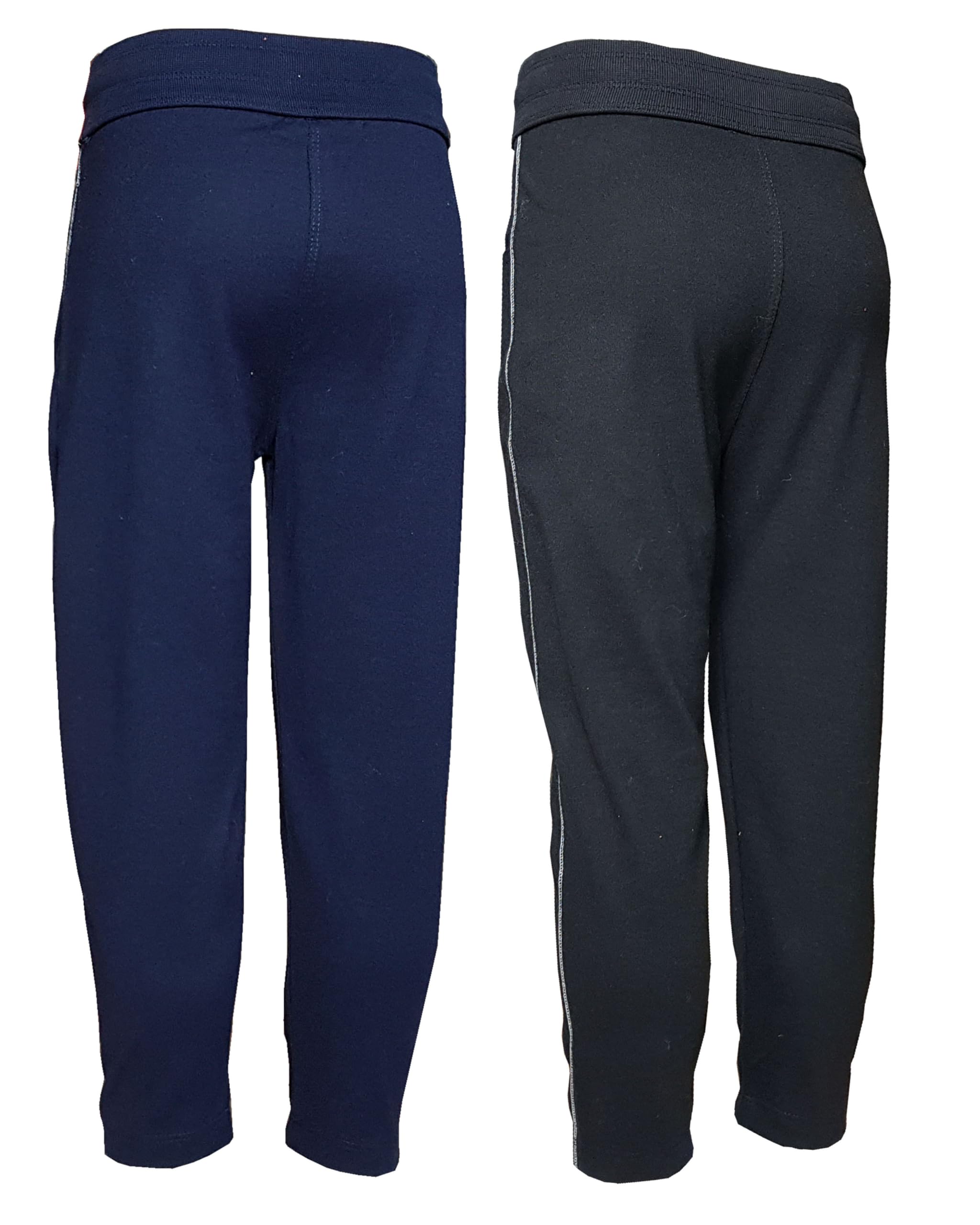 Sam & Rash Boys Cotton Pajama Pants, Kids Trackpants (Pack of 2) (in, Age, 11 Years, 12 Years, Regular, Black-Blue) - Image 2 thumbnail