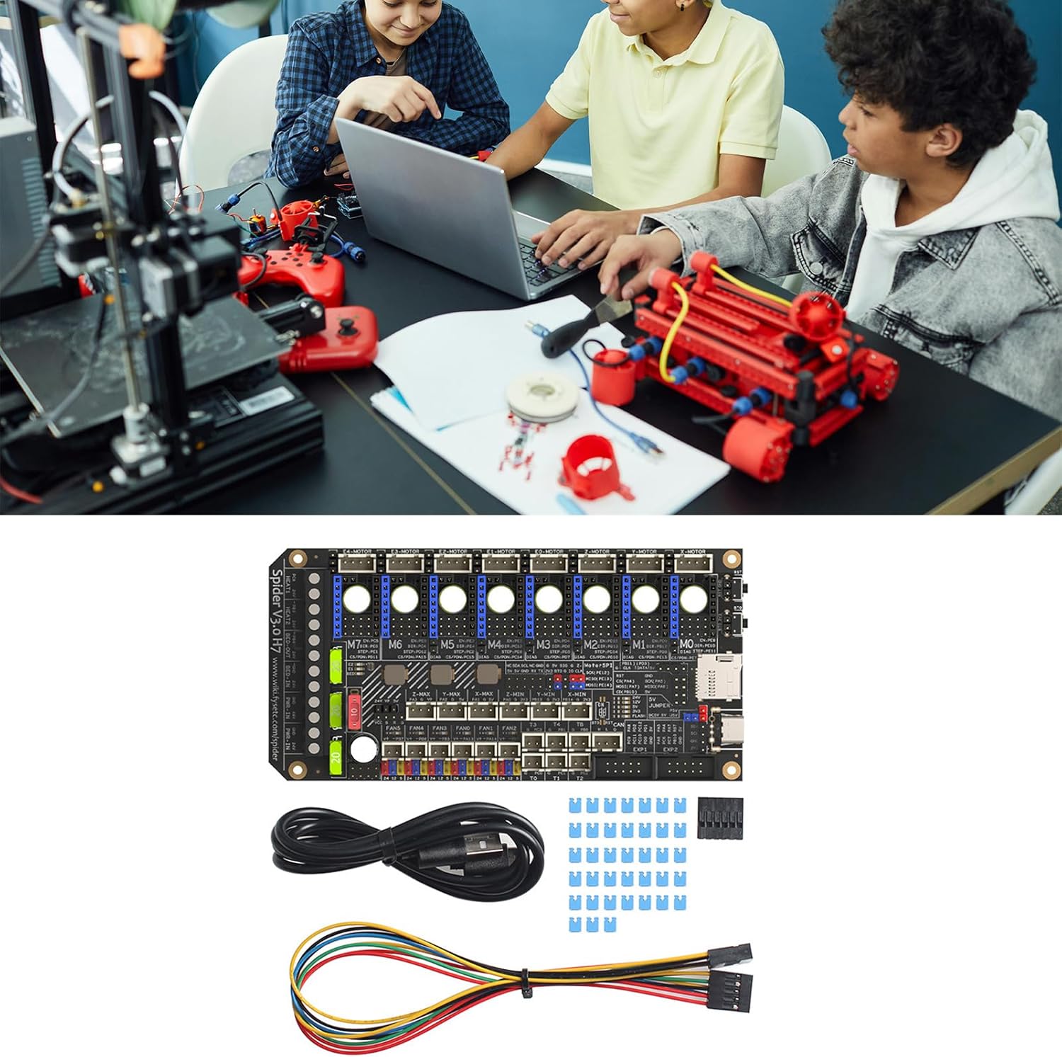 H7 32 ビット マザーボード 24 v/48 v オプションの電源ボード TMC2209 ドライバー 3D 印刷用 DotSta