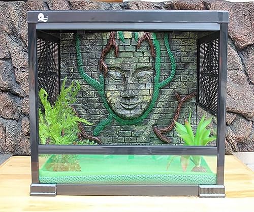 Vista 18 de Tfwadmx Alfombra de reptil para mascotas, forro de terrario para mascotas, tapete de sustrato, ropa de cama, suministros de reptiles para terrario